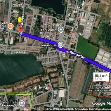 ขายที่ดินเปล่า 3 งาน 78 ตร.ว. ทำเลดี บางเดื่อ ปทุมธานี
