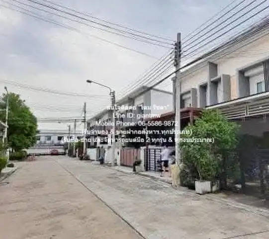 DSL-788 For Sale: 2-Story Townhome on Songprapha Road (Near Don Mueang Airport) 28.6 sq.wah, 3 Bedrooms, 3 Bathrooms, 2 Parking Spaces