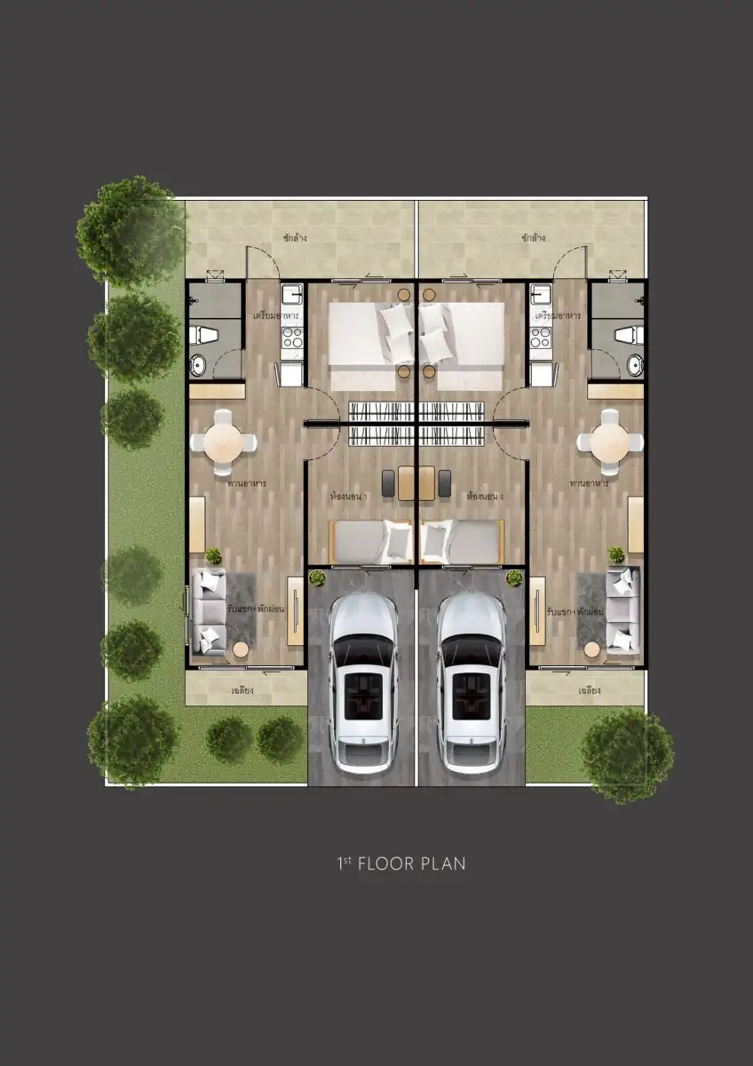The Wish 3 ป่าคลอก บ้านทาวน์โฮม 1 ชั้น